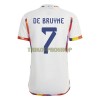 Original Fußballtrikot Belgien De Bruyne 7 Auswärtstrikot WM 2022 Für Herren